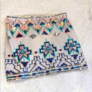 Express S sequin skirt